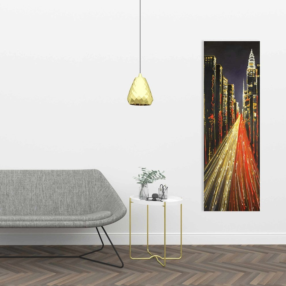 City at Night Print on Wrapped Canvas