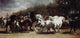 Rosa Bonheur The Horse Fair, 15"x30" Gallery Wrapped Canvas Print