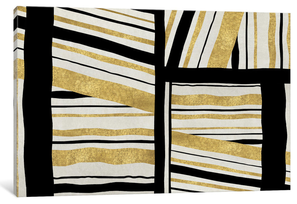 "Intersect - Golden" by Ellie Roberts, Canvas Print, 26"x18"