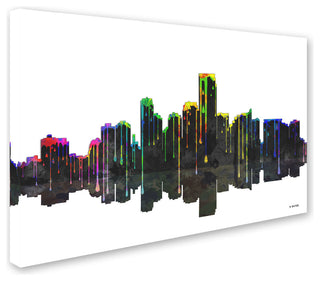 'Jersey City, New Jersey Skyline' Canvas Art by Marlene Watson