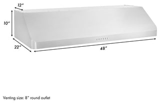 ZLINE 48 In. Wall Mount Range Hood, Stainless Steel