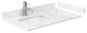 Beckett 36" Dark Gray Single Vanity, Carrara Cultured Marble Top, Black Trim