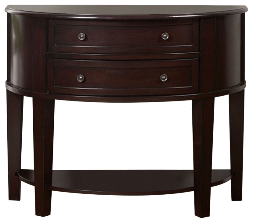 Benzara BM123487 Chanti Transitional Espresso Side Table
