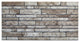 Faux Brick 3D Wall Panels, Light Brown Gray, Set of 10, Covers 53 sq ft