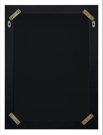 Transitional Framed Mirror, Black Onyx, 24"