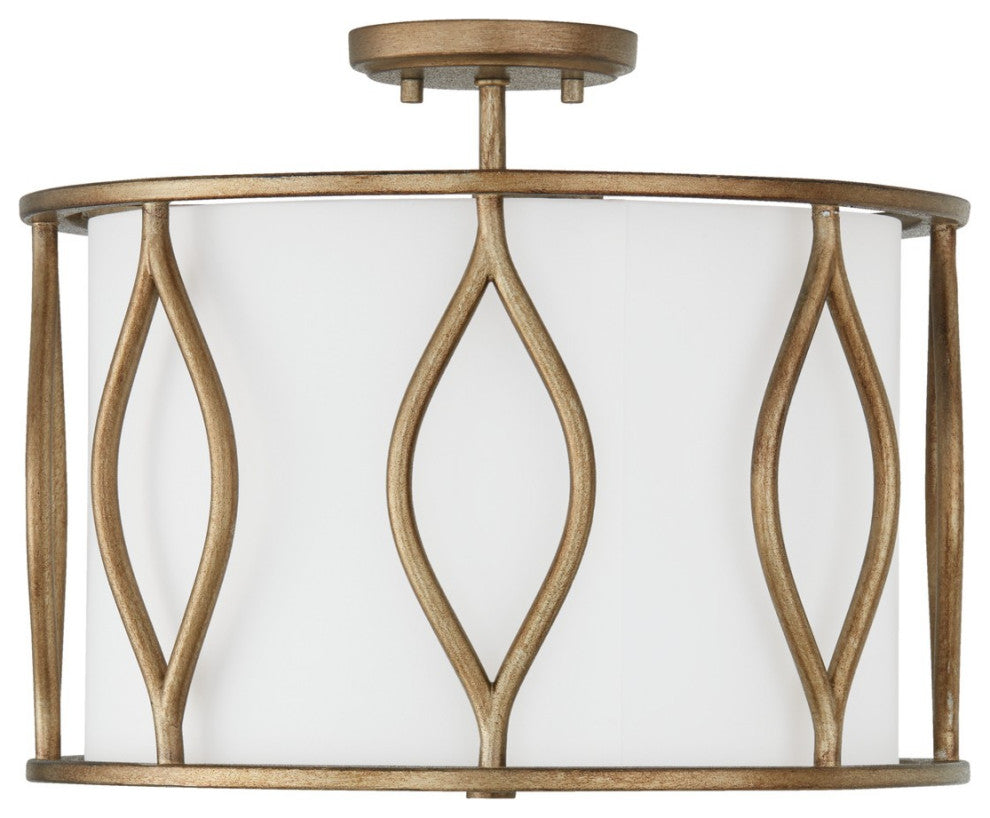 Cohen Three Light Semi-Flush Mount, Mystic Luster