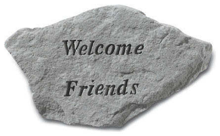 "Welcome Friends" Garden Stone