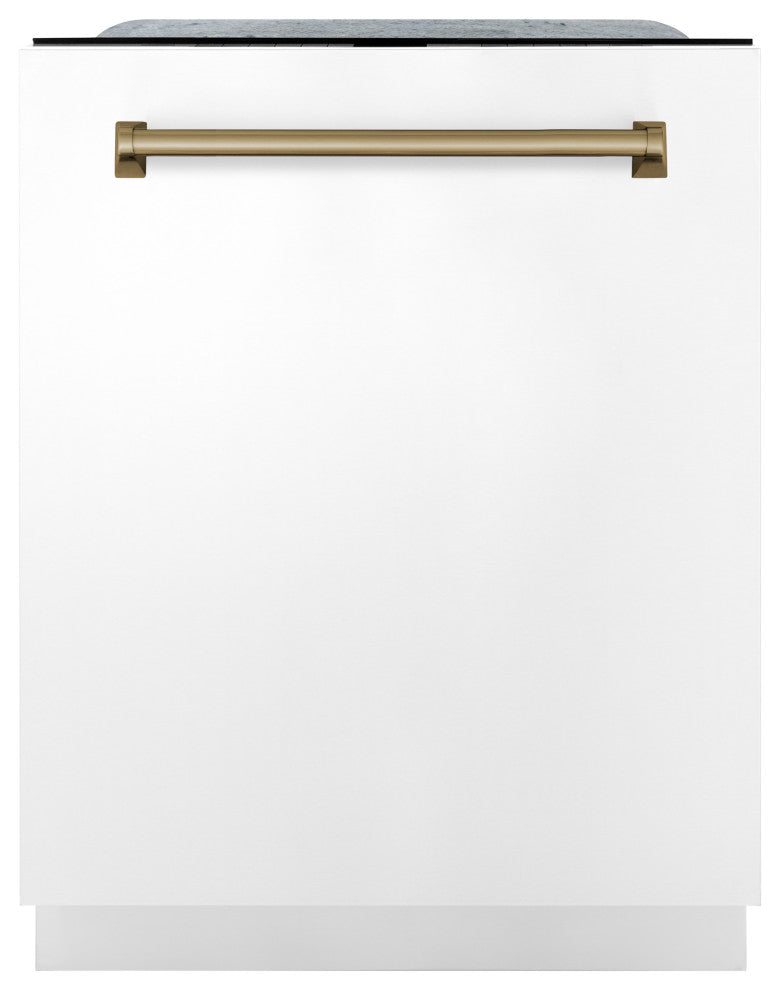 ZLINE 24" Tall Tub Dishwasher, White Matte DWMTZ-WM-24-CB
