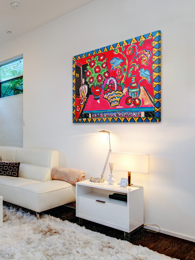 "Felidia" Print on Canvas by Wayne Ensrud