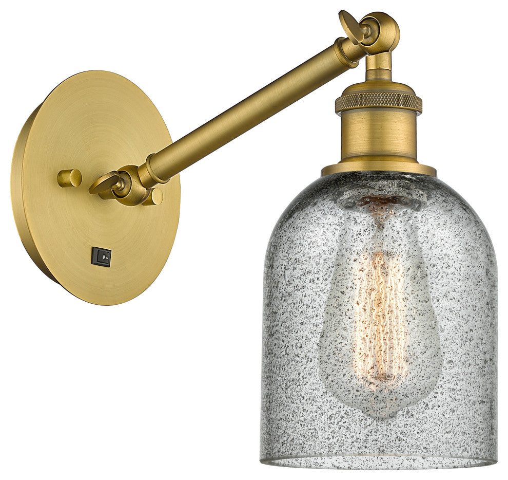 Innovations 317-1W-BB-G257 1-Light Sconce, Brushed Brass