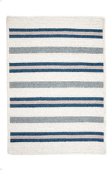 Colonial Mills Allure AL59 Polo Blue Stripes Area Rug, Rectangular 2'x3'
