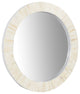 Edward Bone Inlay Round Mirror, 26"
