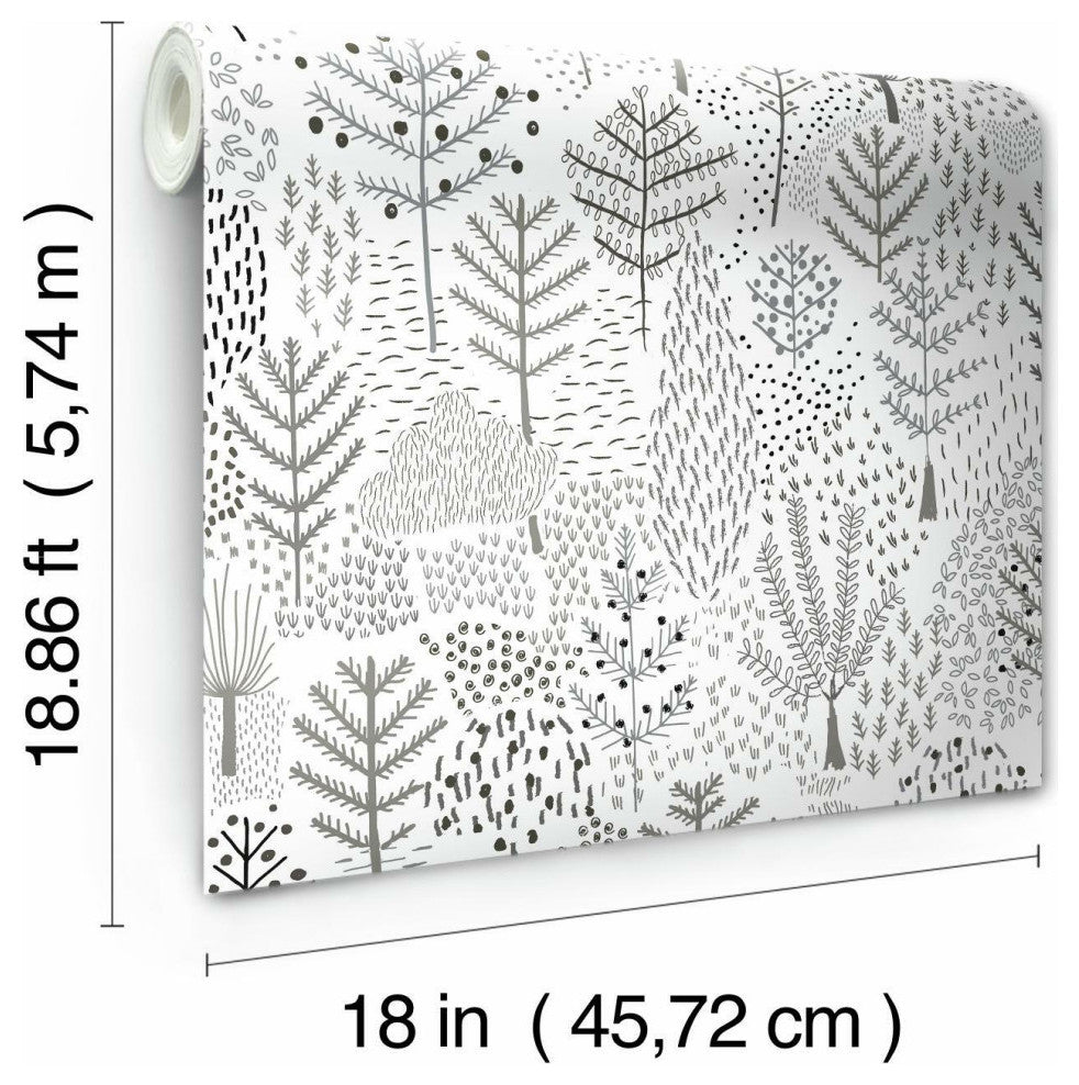 Folklore Trees Peel & Stick Wallpaper