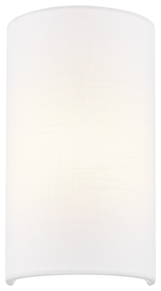 ADA Small Cylinder Fabric Wall Sconce