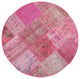 Rug N Carpet - Handwoven Anatolian 5' 1" x 5' 1" Wool Round Patchwork Rug