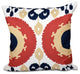 Boho , Geometric Print Pillow, Coral, 16"x16"