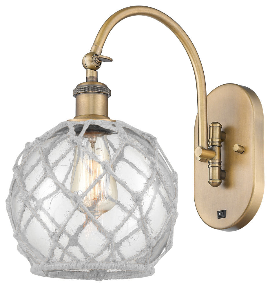 Innovations 518-1W-BB-G122-8RW-LED 1-Light Sconce, Brushed Brass