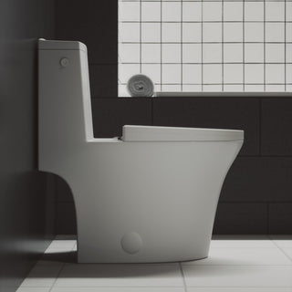Hugo One Piece Elongated Toilet, Touchless