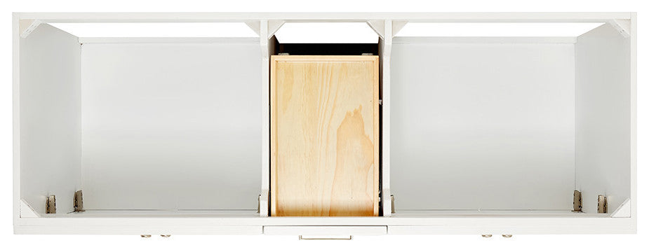 Ariel Hamlet 61" Rectangle Sinks Bath Vanity Carrara Marble White