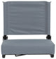 Grandstand Comfort Seats by Flash with Ultra-Padded Seat, Gray