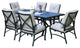 Sinclair 7-Piece Dining Set, 42x72" Round Dining Table