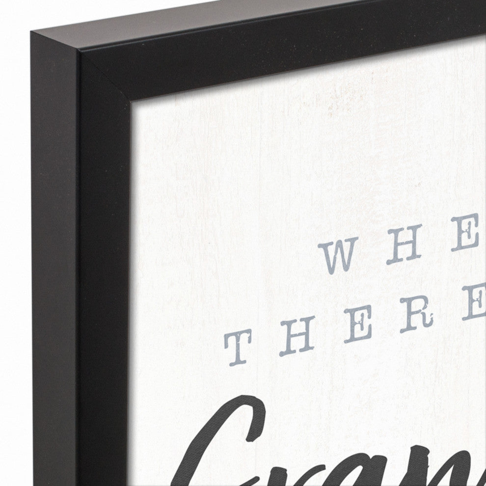 Grandpa Way 11x14 Black Framed Canvas