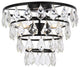 Evan 14" Flush Mount, Black