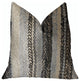 Gray Horizon Blue and Gray Luxury Throw Pillow, 20"x36" King