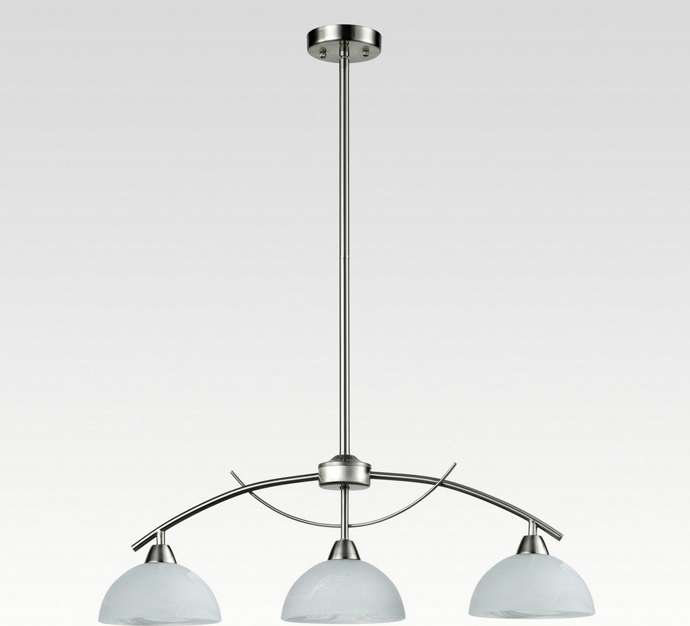 Arched Multi-Light Kitchen Island Lighting, 3-Light-Bn
