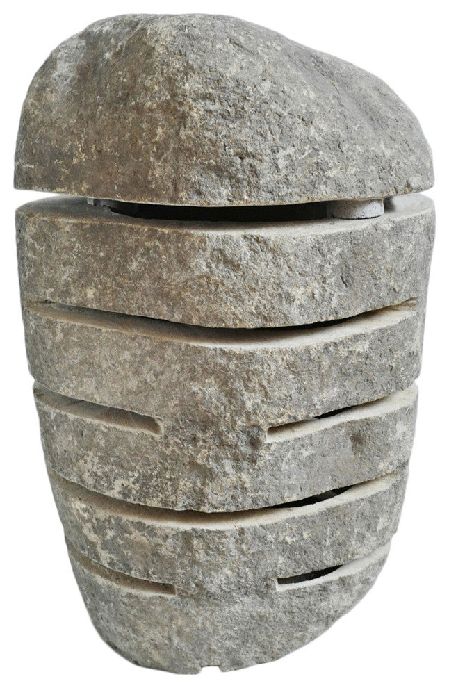 River Rock Garden Lantern, Large
