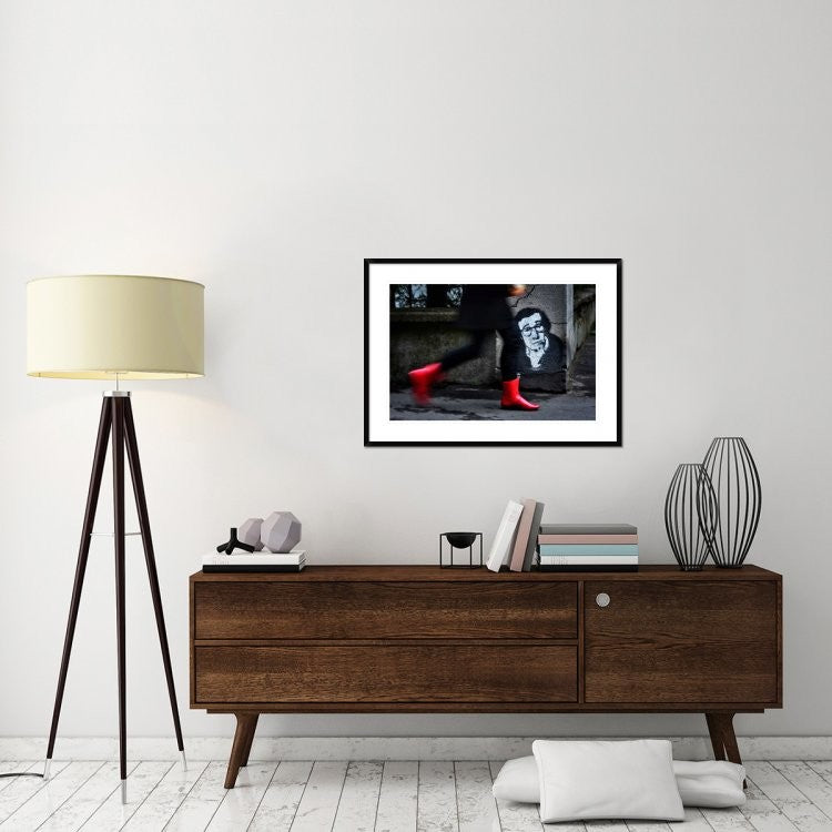 "Red Boots" Framed Digital Print by Dragan M. Babovic, 38"x28"