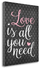 "Love Is All You Need" By Tamara Robinson, Giclee Print on Gallery Wrap Canvas