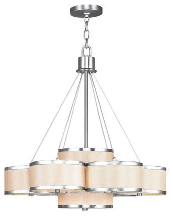 Livex Lighting 7 Light Brushed Nickel Chandelier - 6346-91