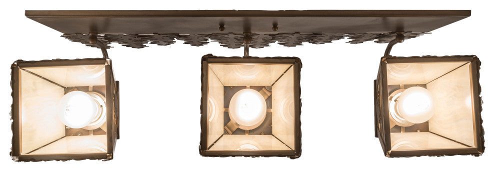 28 Wide Spruce Pine 3 Light Vanity Light