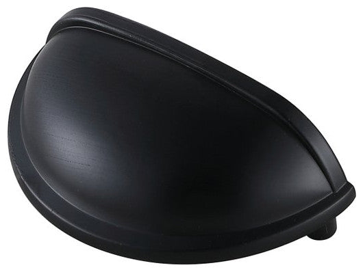 3" Center To Center Matte Black Modern Zinc Alloy Cabinet Pull, Pack