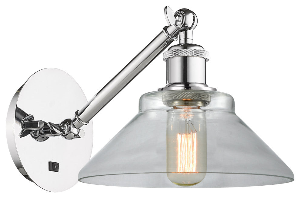 Innovations 317-1W-PC-G132 1-Light Sconce, Polished Chrome