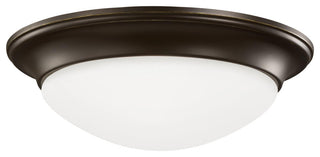 Generation Lighting 75436 Nash 3 Light 17"W Flush Mount Bowl - Bronze