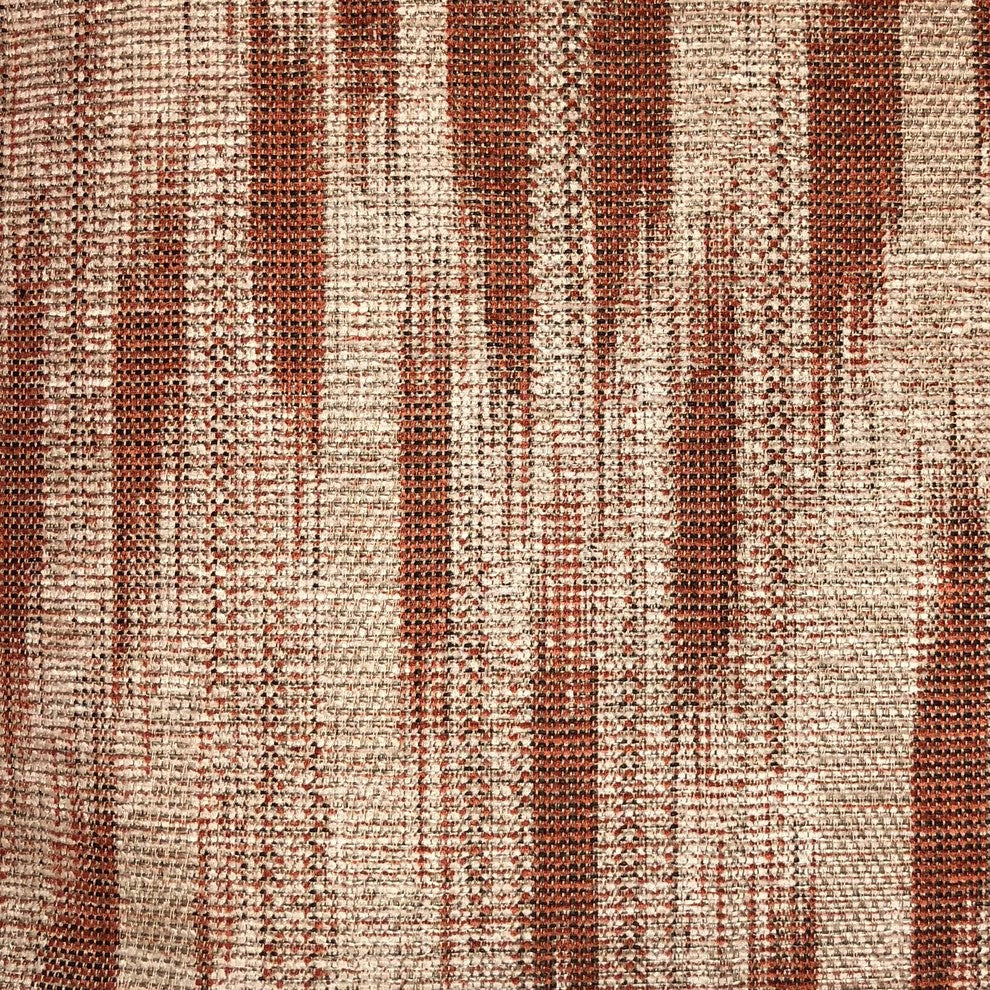 Stormy Pine Orange and Beige Luxury Throw Pillow, 16"x16"
