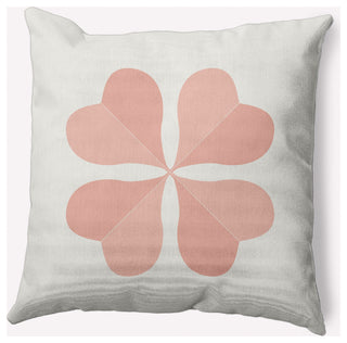 Lucky Clover St. Patrick's Day Decorative Throw Pillow, Sunwashed Red, 16x16"