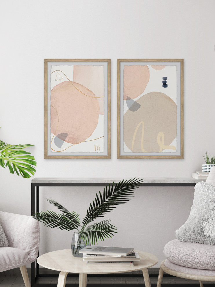 Circular Departure Diptych, 2-Piece Set, 8x12 Panels