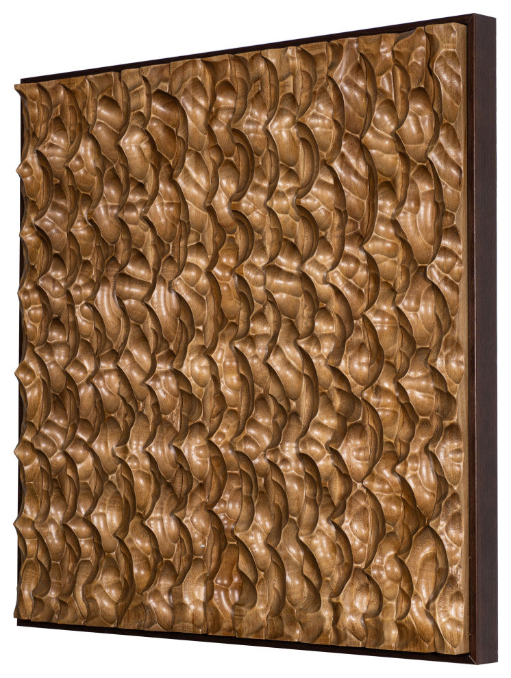Bonneville Carved Wood Shadow Box Wall Decor