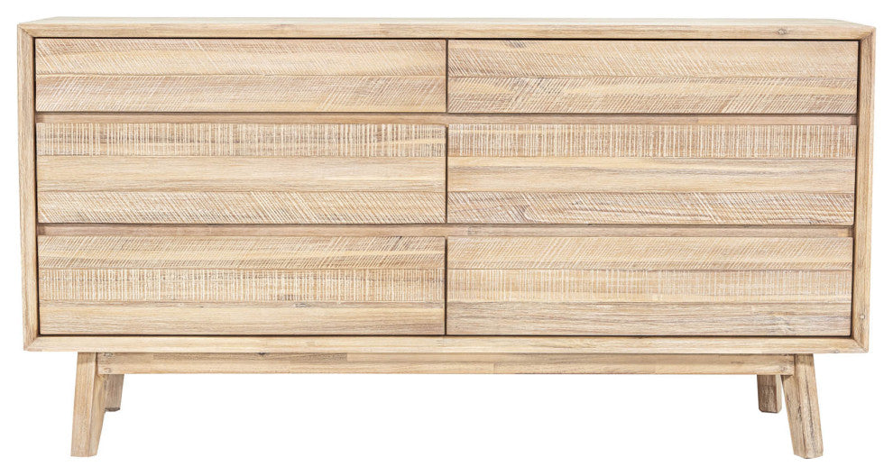 Gia 61"  Wide 6-Drawer Dresser