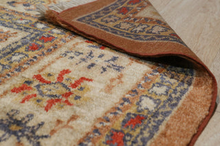 Beige Traditional All Over Oushak Area Rug