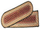 Burgundy/Gray/Cream Rectangle Stair Tread, 27"x8.25"