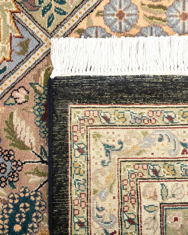 Ngwesaung One-of-a-Kind Hand-Knotted Area Rug Black, 8'2"x10'6"