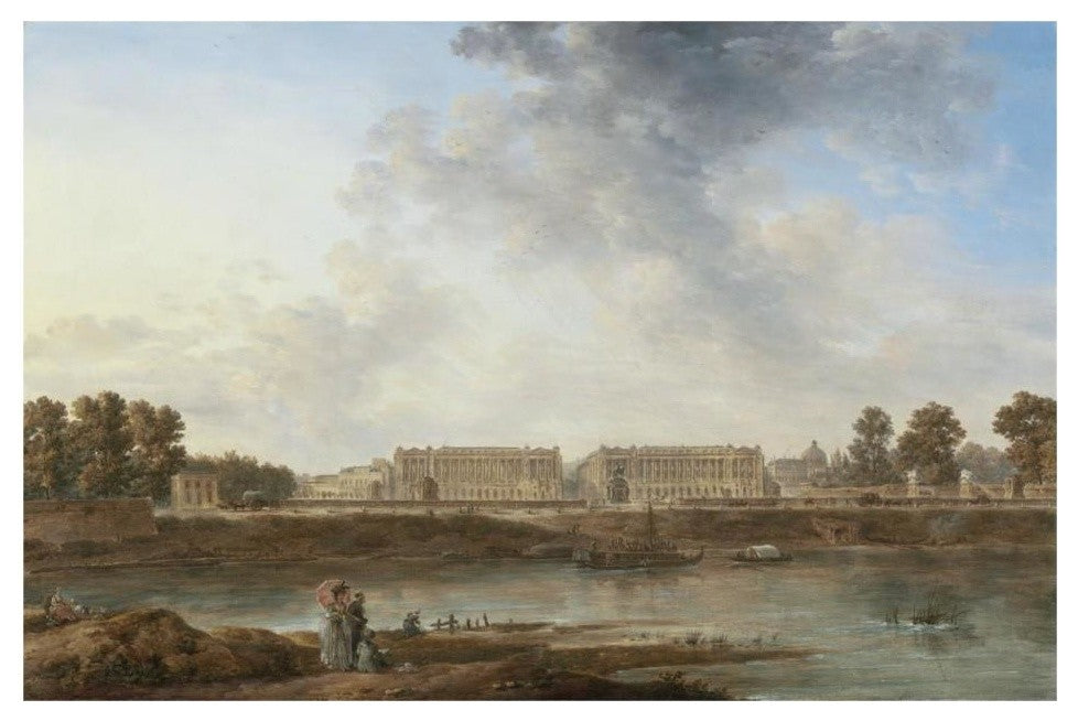 "A View of Place Louis XV" Print by Attributed to Alexandre-Jean Noel, 32"x22"