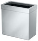 Rectangle Wastebasket, Chrome