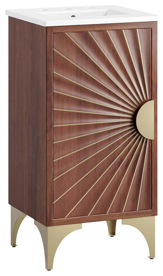 Daylight 18" Bathroom Vanity, White Walnut