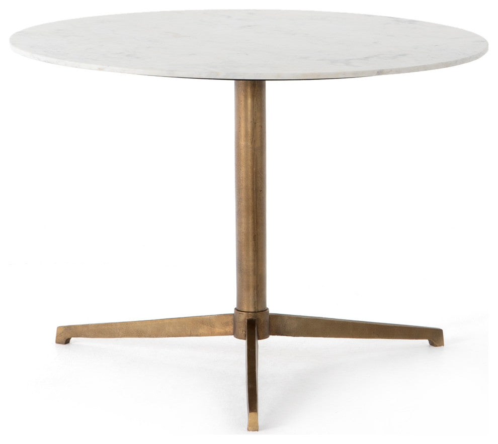 Helen Round Bistro Table-Polished White