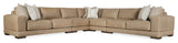 Bernhardt Lars Leather 5-Piece Sectional